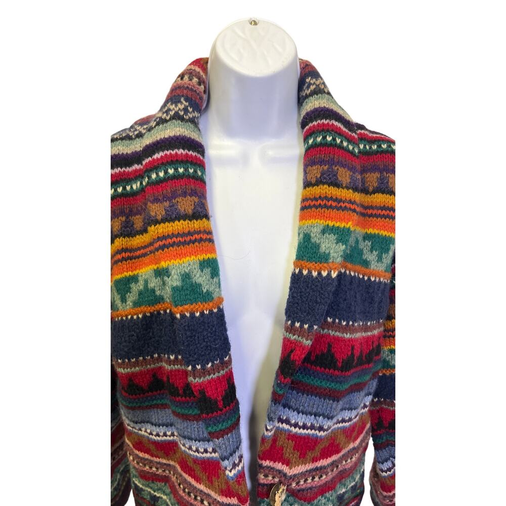 Casual Corner Multicolor Striped Open Cardigan Sweater - Picture 2 of 4